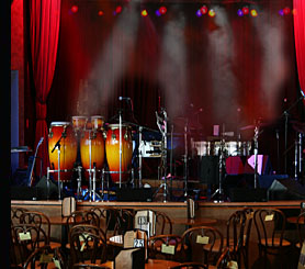 Stage Lighting Equipment installed in the main function room of a Social Club