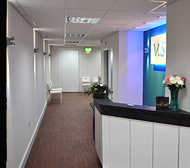 Relaxing ambient lighting in a Private Dental Practice